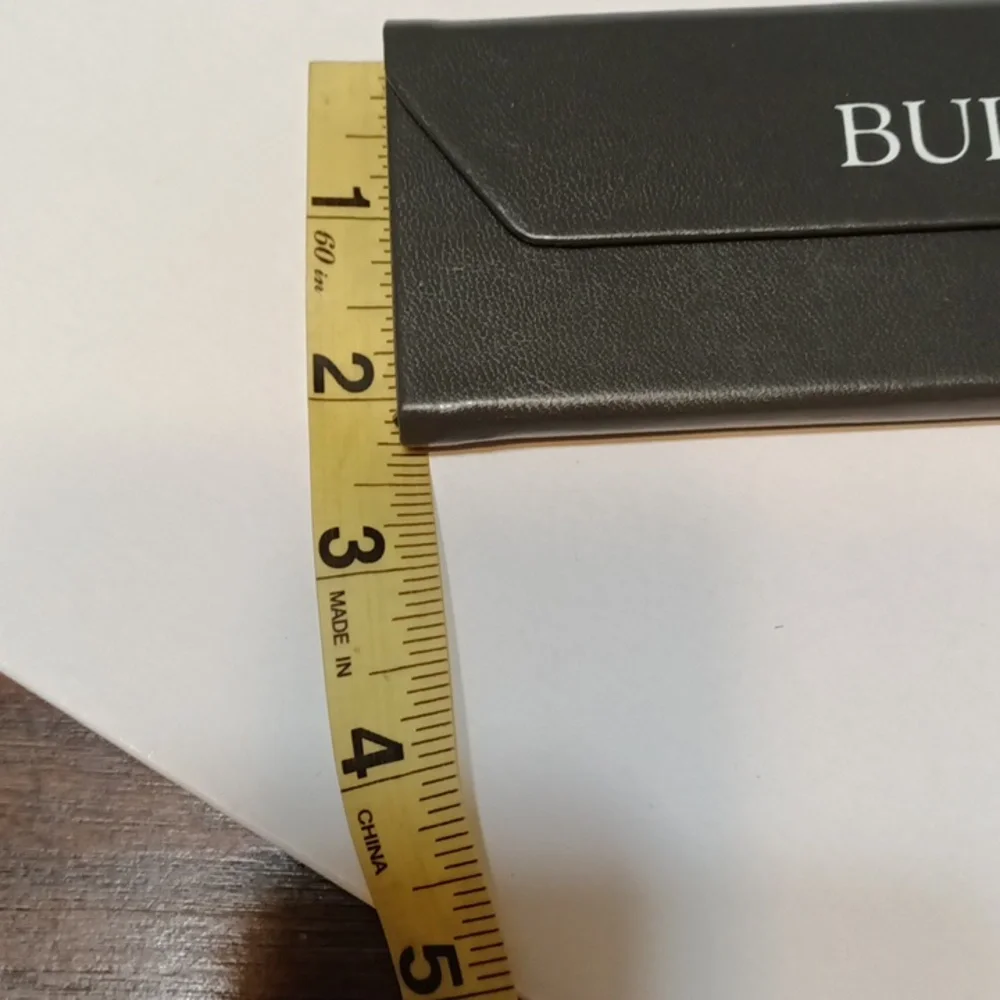 BULOVA Flat Glasses case Hardshell magnetic close Gray triangle fold